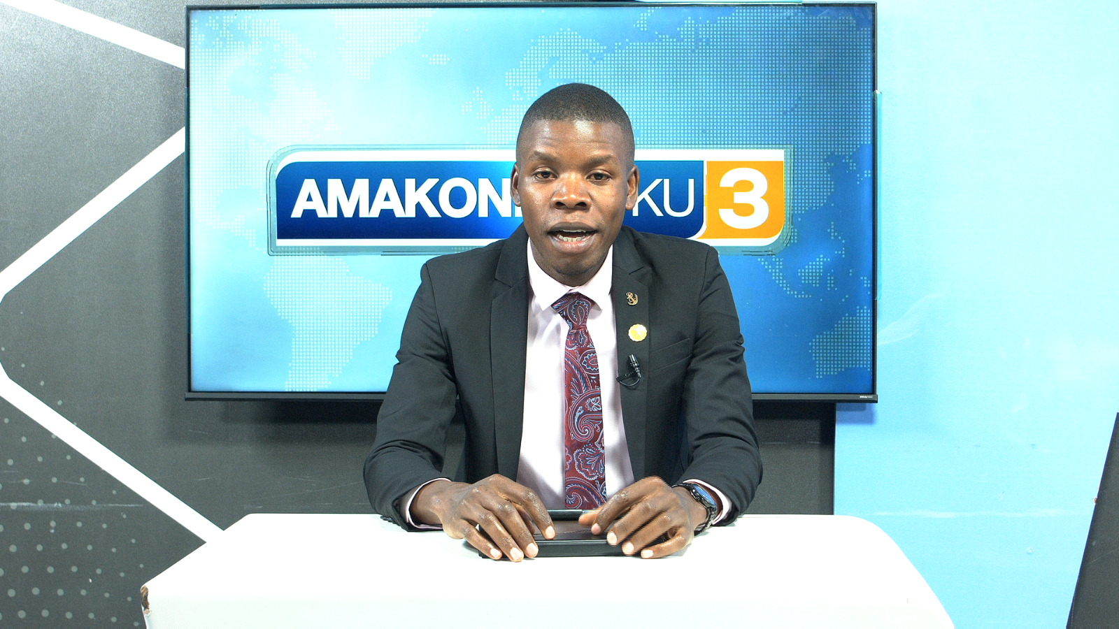 Mwesigwa Samuel One of the Baba Tv News Anchors